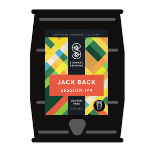 Stewart Brewing Jack Back Session IPA package on a white background