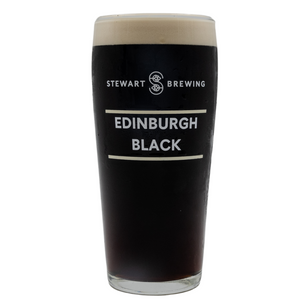 Edinburgh Black Pint Glass